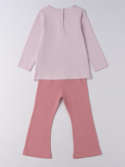 COMPLETO MAGLIA+LEGGINGS IDO DA BAMBINA ROSA