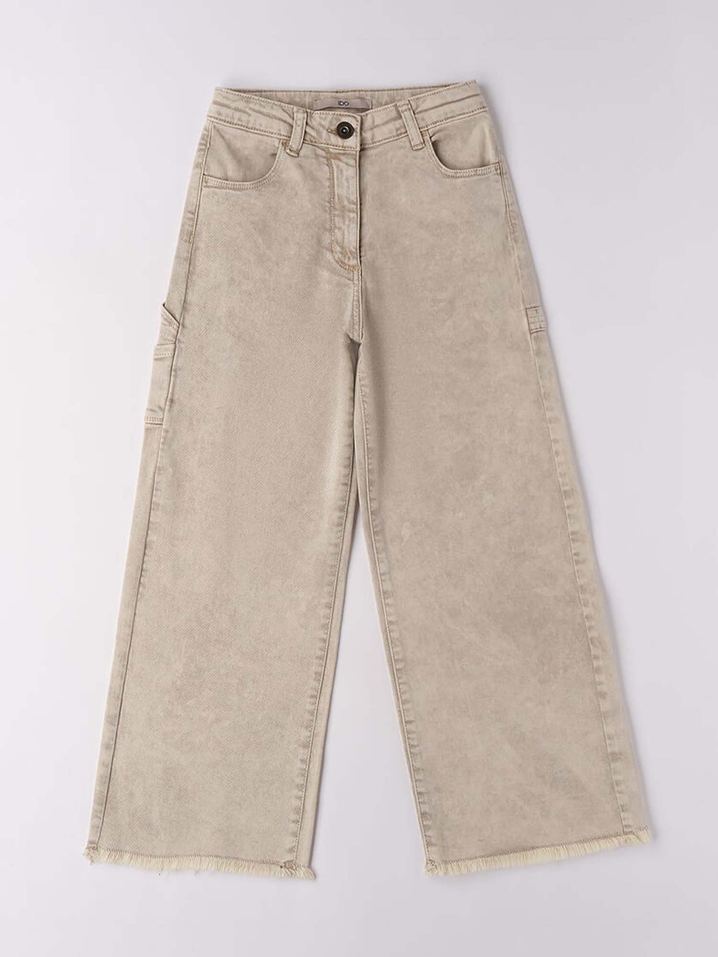 JEANS WIDE LEG iDO DA BAMBINA BEIGE