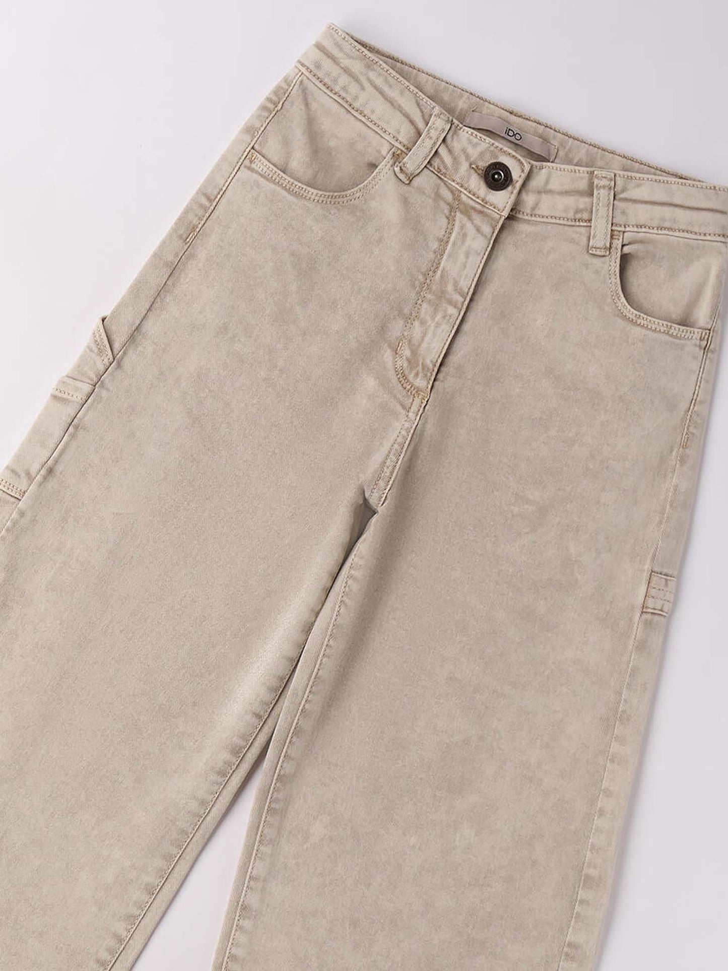 JEANS WIDE LEG iDO DA BAMBINA BEIGE