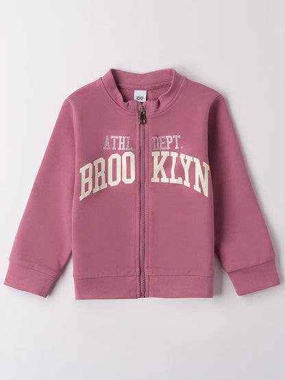 FELPA BTS CON ZIP iDO BAMBINA ROSA