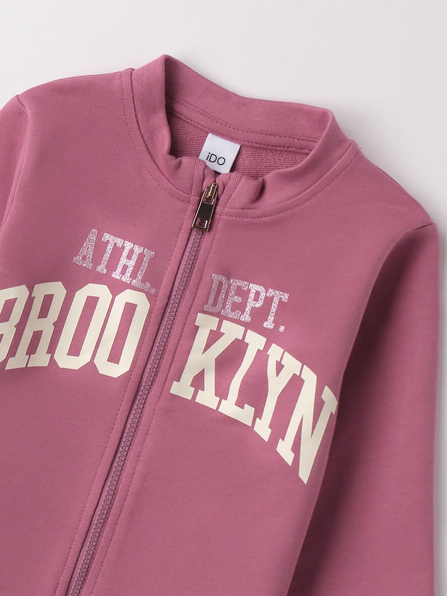 FELPA BTS CON ZIP iDO BAMBINA ROSA