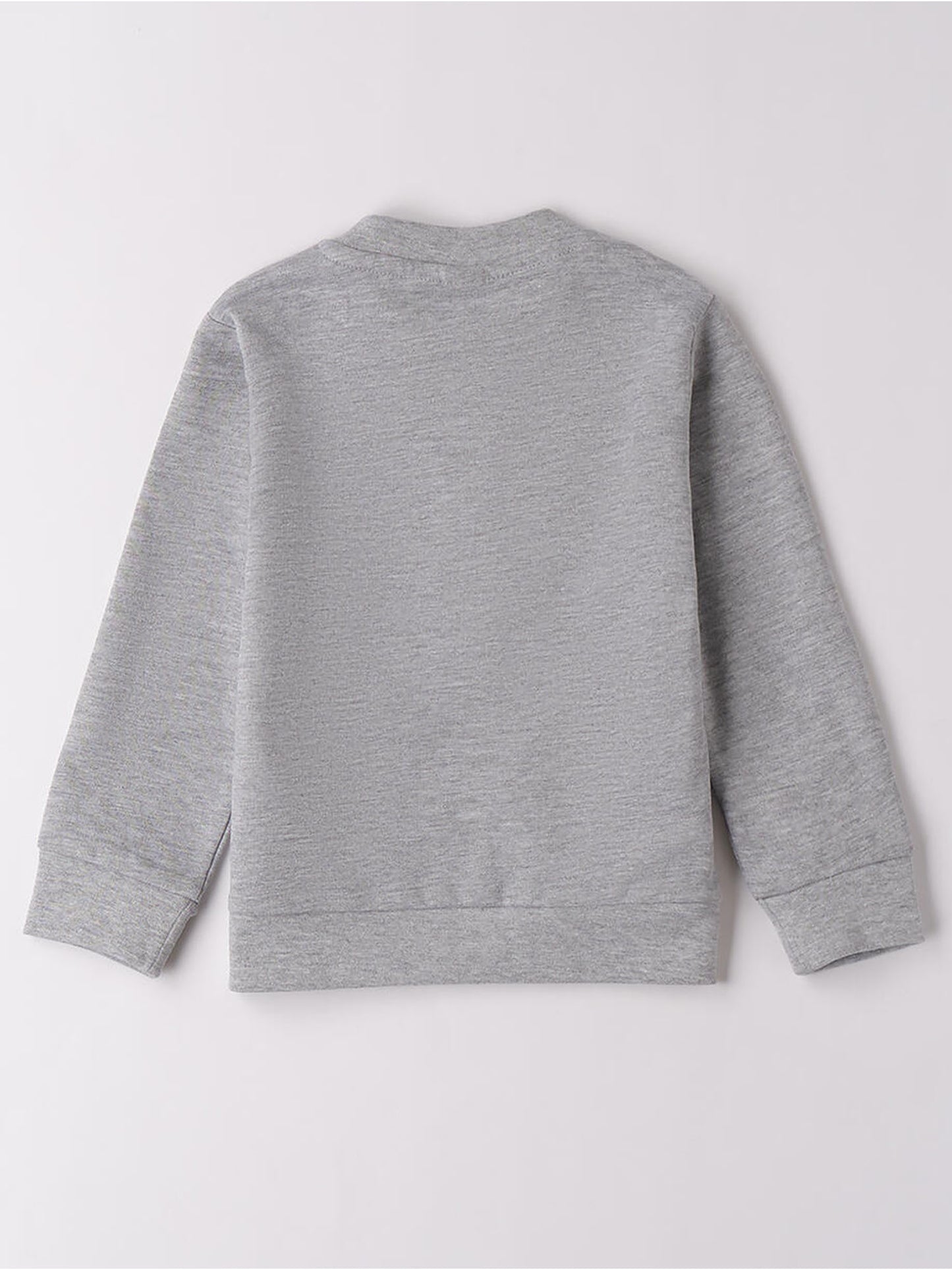 FELPA BTS CON ZIP iDO BAMBINA GRIGIO