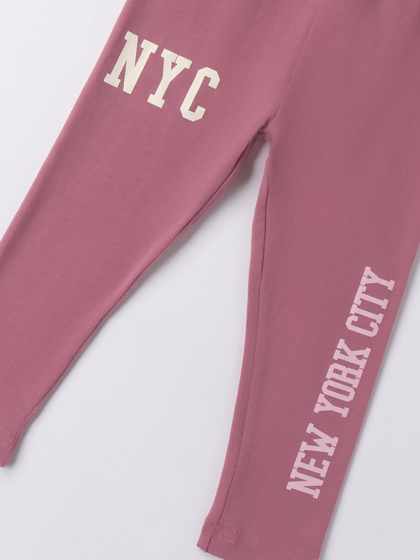 LEGGINGS BTS CON STAMPA IDO DA BAMBINA ROSA