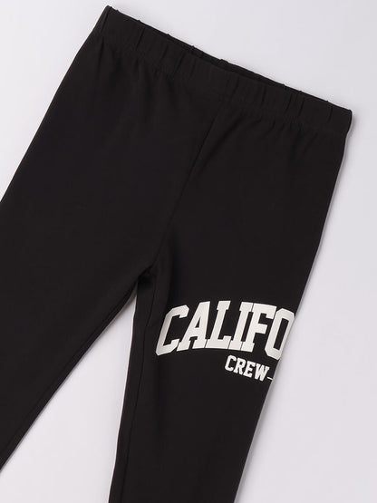 LEGGINGS BTS IDO DA BAMBINA NERO