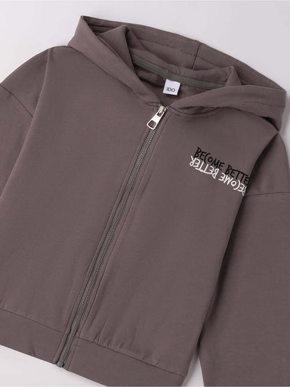 FELPA CON CAPPUCCIO BTS iDO DA RAGAZZA GRIGIO