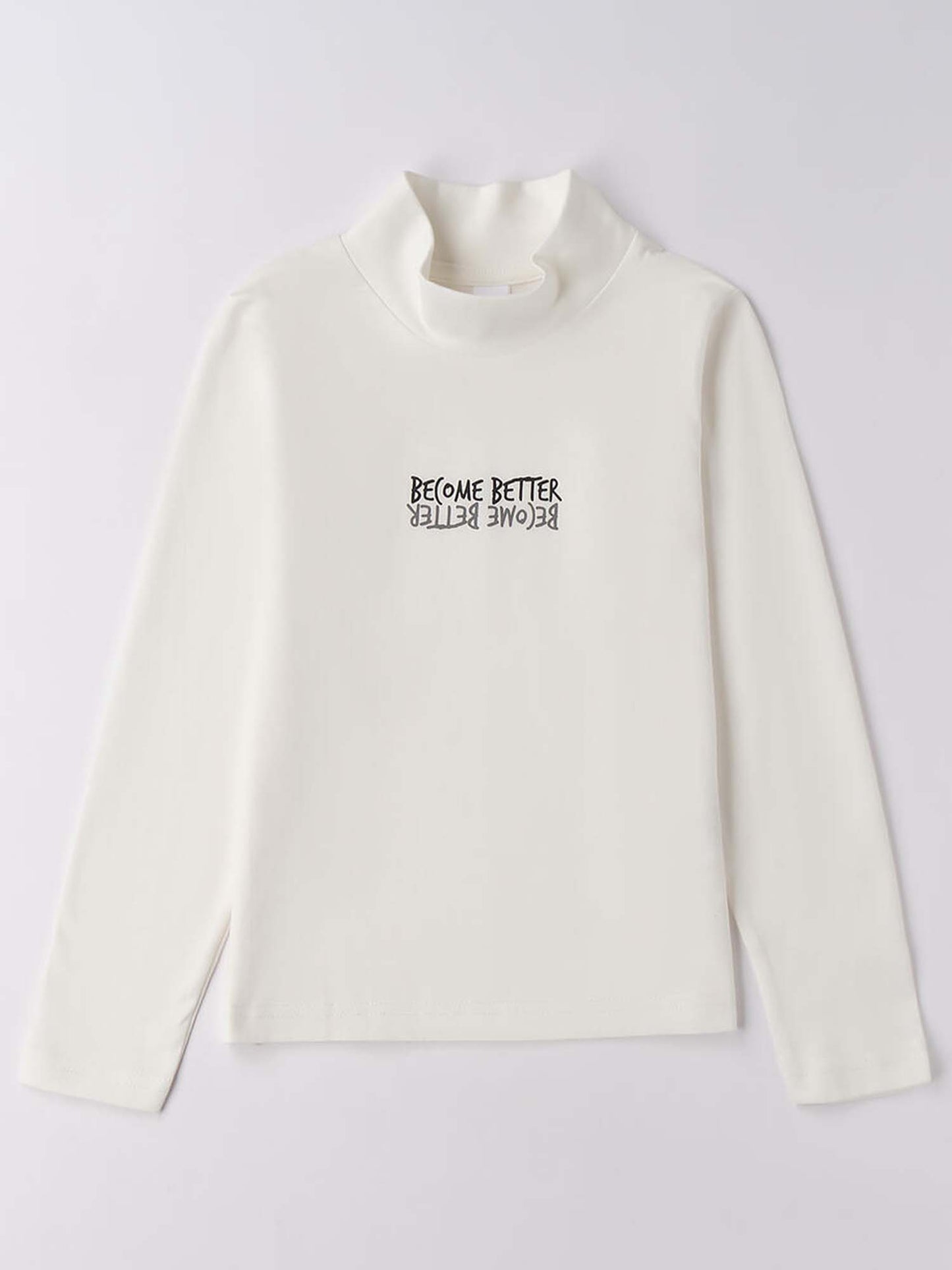 MAGLIA LUPETTO BTS iDO DA BAMBINA BIANCO