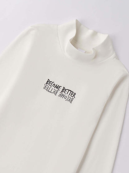 MAGLIA LUPETTO BTS iDO DA BAMBINA BIANCO