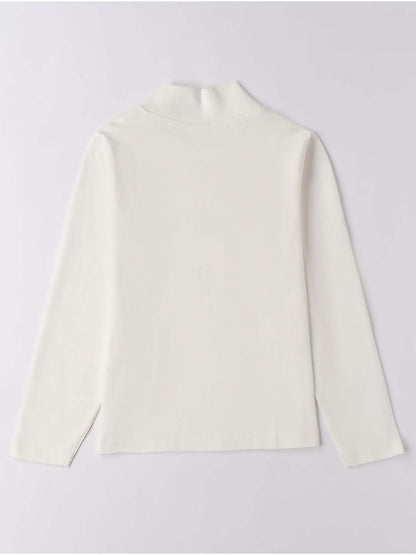 MAGLIA LUPETTO BTS iDO DA BAMBINA BIANCO