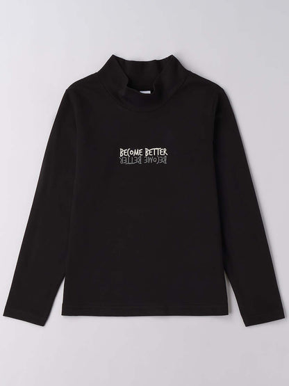 MAGLIA LUPETTO BTS iDO DA BAMBINA NERO