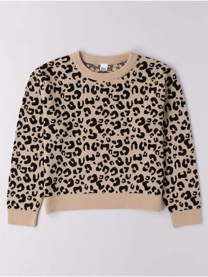 PULLOVER GIROCOLLO iDO DA BAMBINA MACULATO