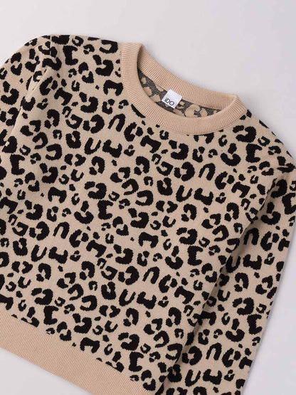 PULLOVER GIROCOLLO iDO DA BAMBINA MACULATO