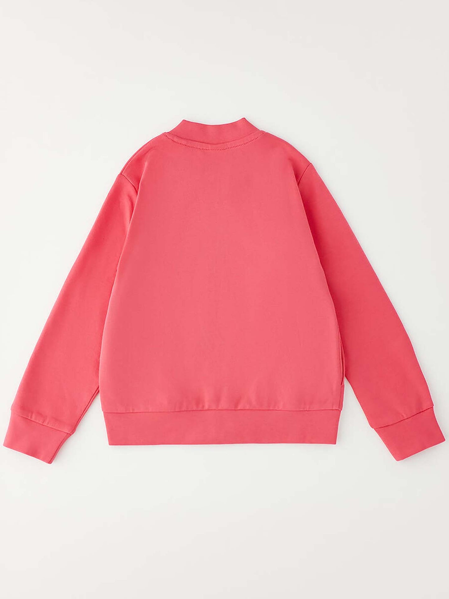 Felpa con zip unisex bambino Ido in fucsia