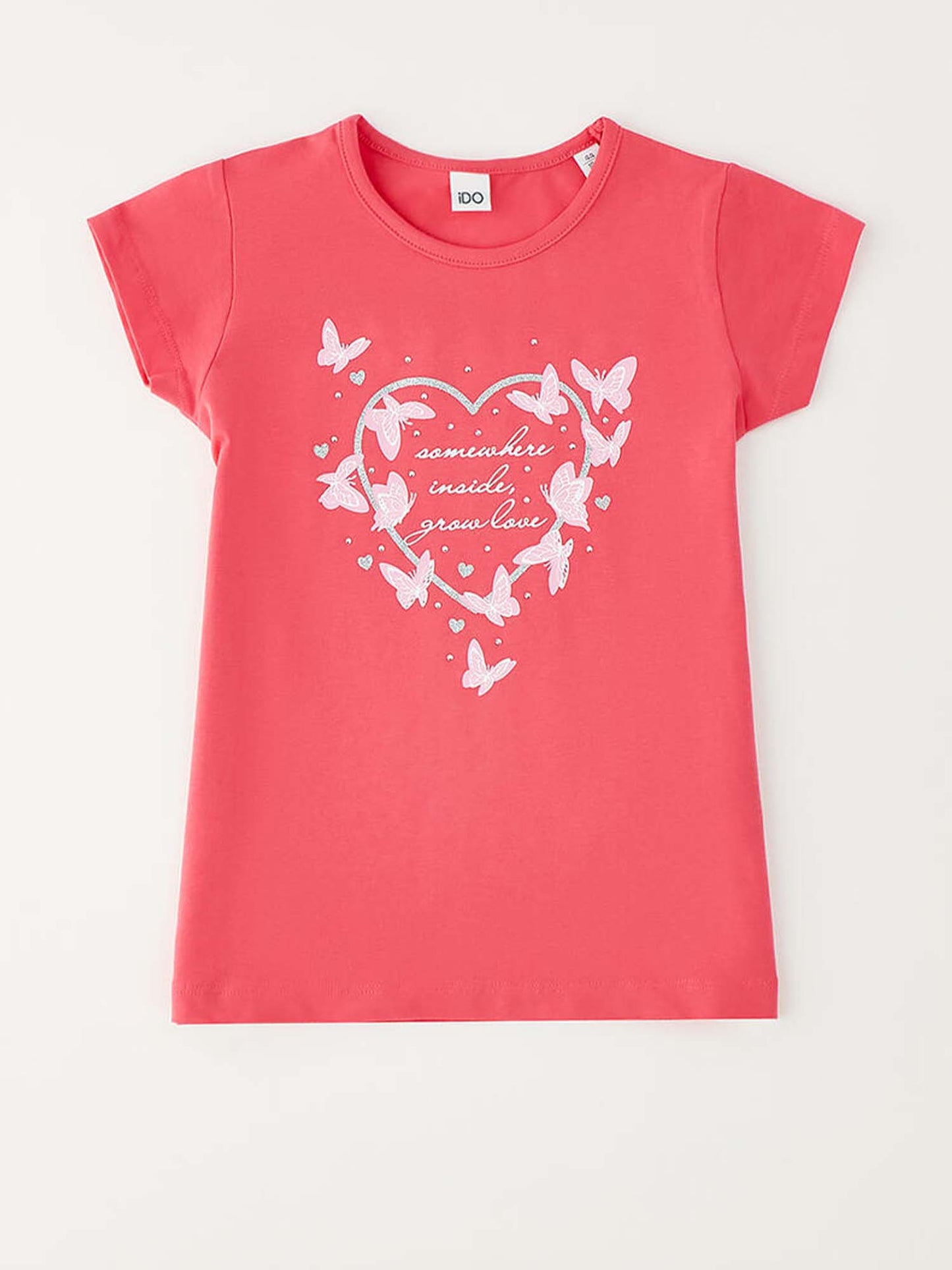 Ido BTS t-shirt maniche corte unisex bambino rosa