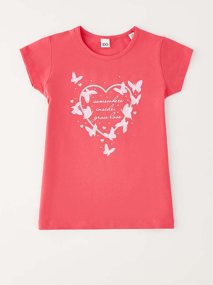 Ido BTS t-shirt maniche corte unisex bambino rosa