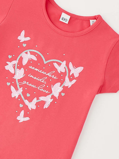Ido BTS t-shirt maniche corte unisex bambino rosa