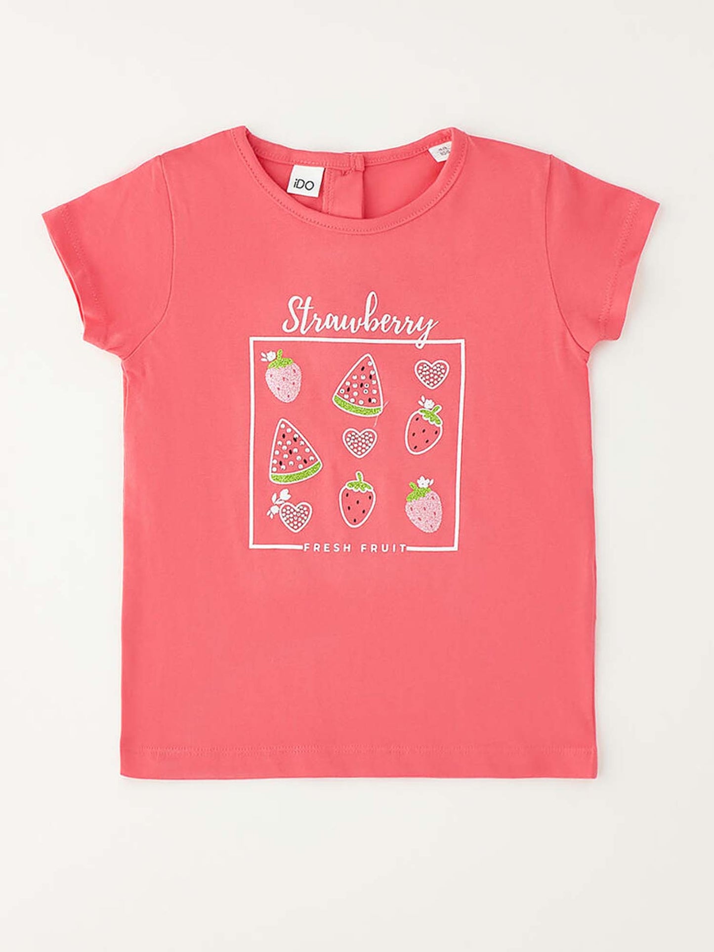 T-shirt maniche corte unisex bambino Ido in rosa