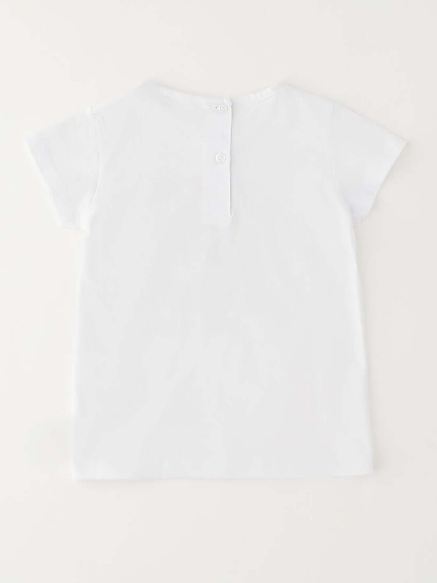 Ido T-shirt a maniche corte unisex bambino bianca
