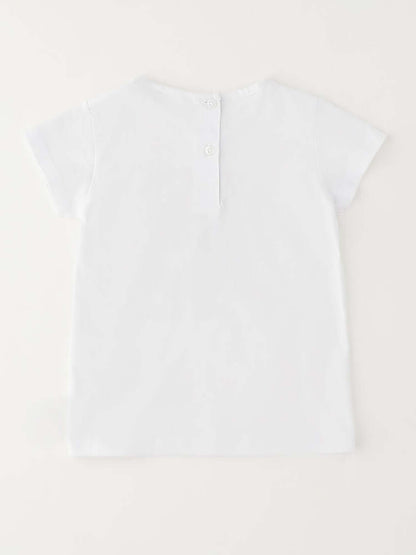 Ido T-shirt a maniche corte unisex bambino bianca