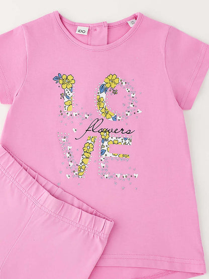 Completo bambino unisex IDO rosa per primavera estate