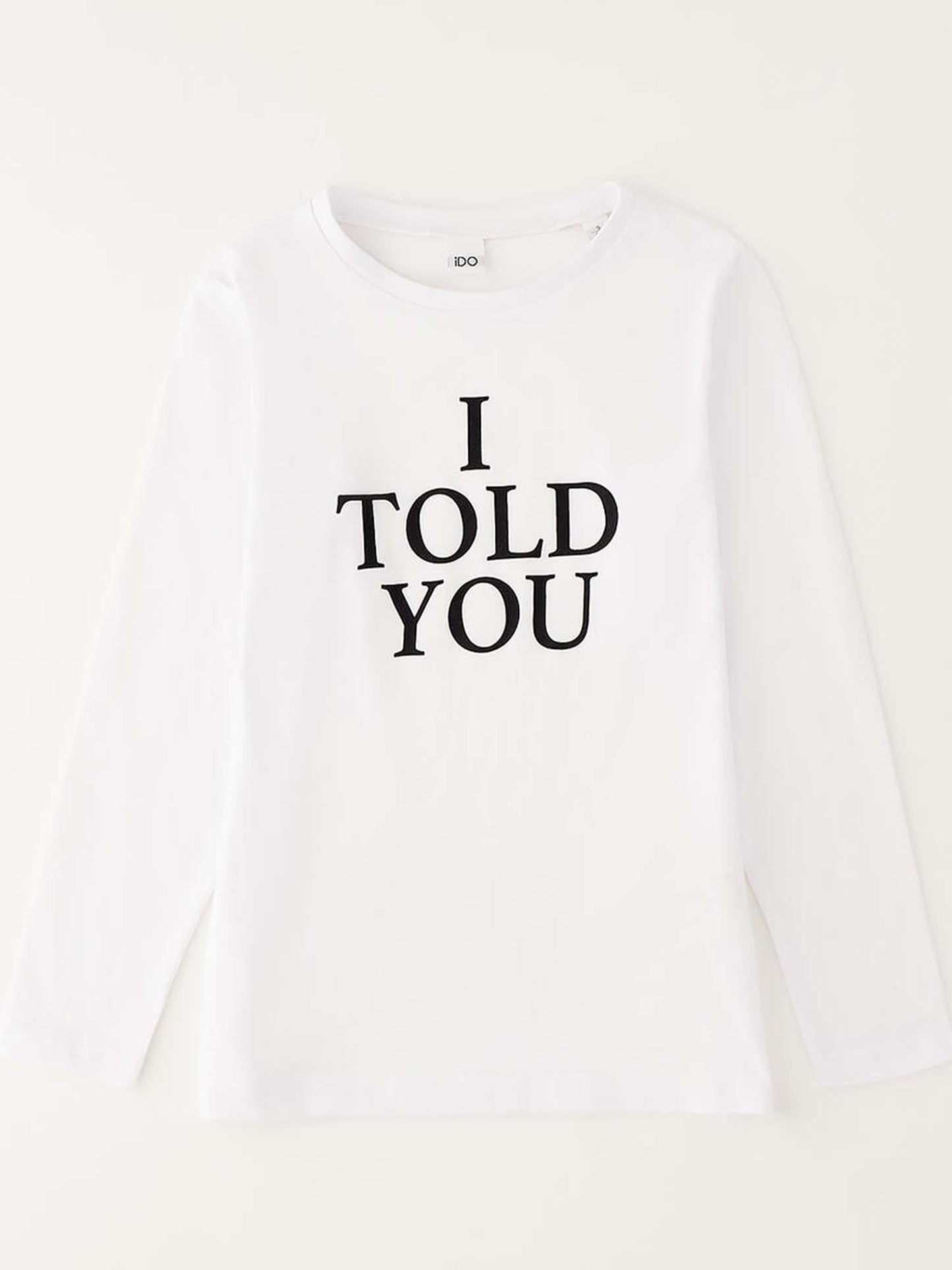 T-shirt maniche corte Ido bianca per bambino e bambina