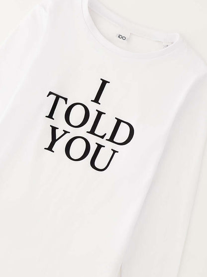T-shirt maniche corte Ido bianca per bambino e bambina