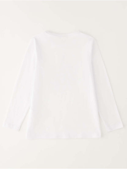 T-shirt maniche corte Ido bianca per bambino e bambina