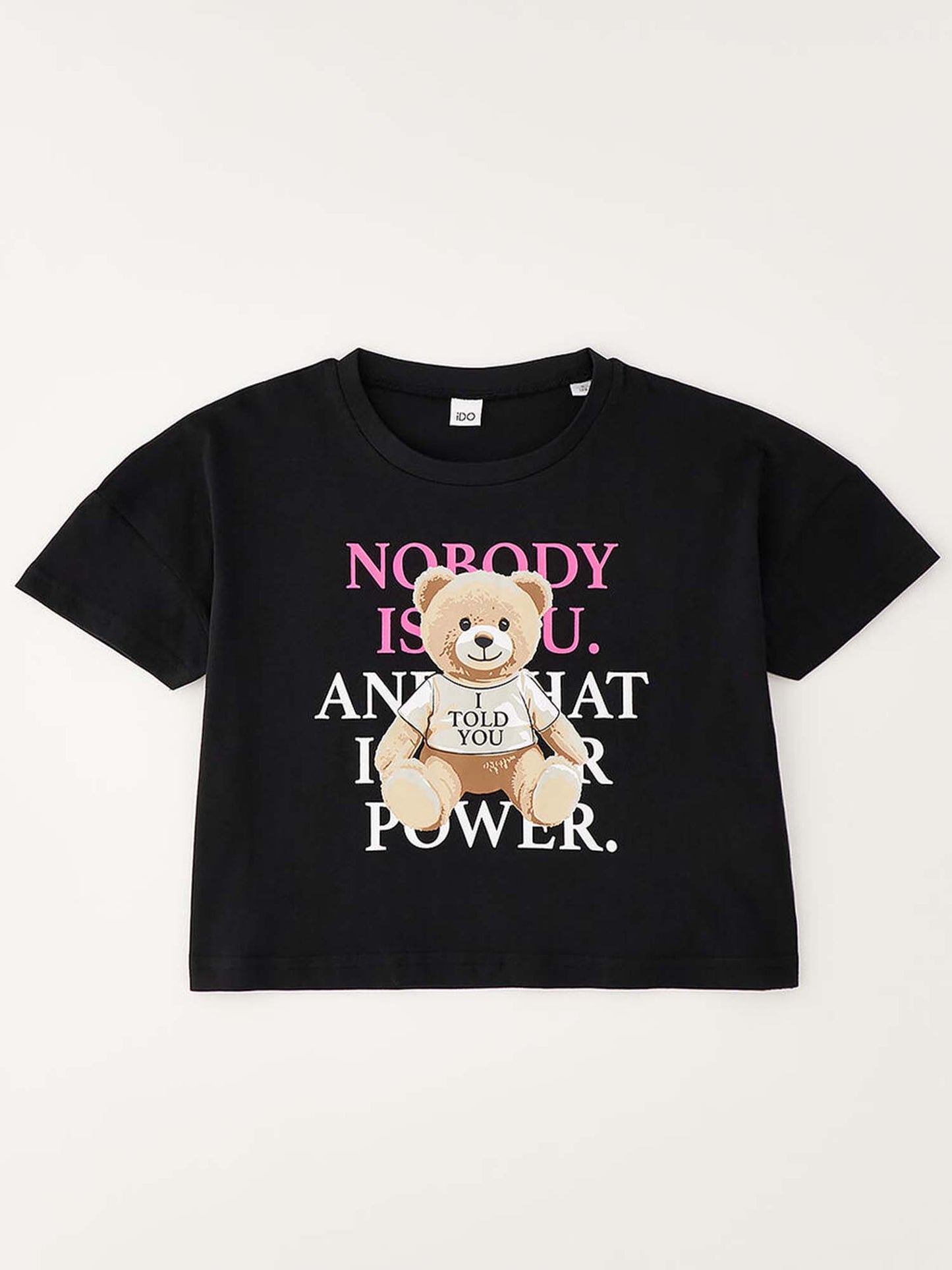 Ido BTS, t-shirt unisex bambino nera a maniche corte