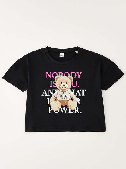 Ido BTS, t-shirt unisex bambino nera a maniche corte