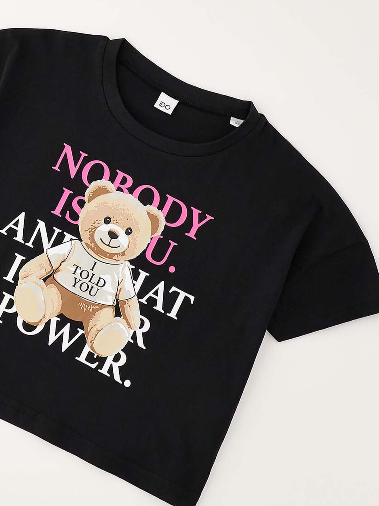 Ido BTS, t-shirt unisex bambino nera a maniche corte