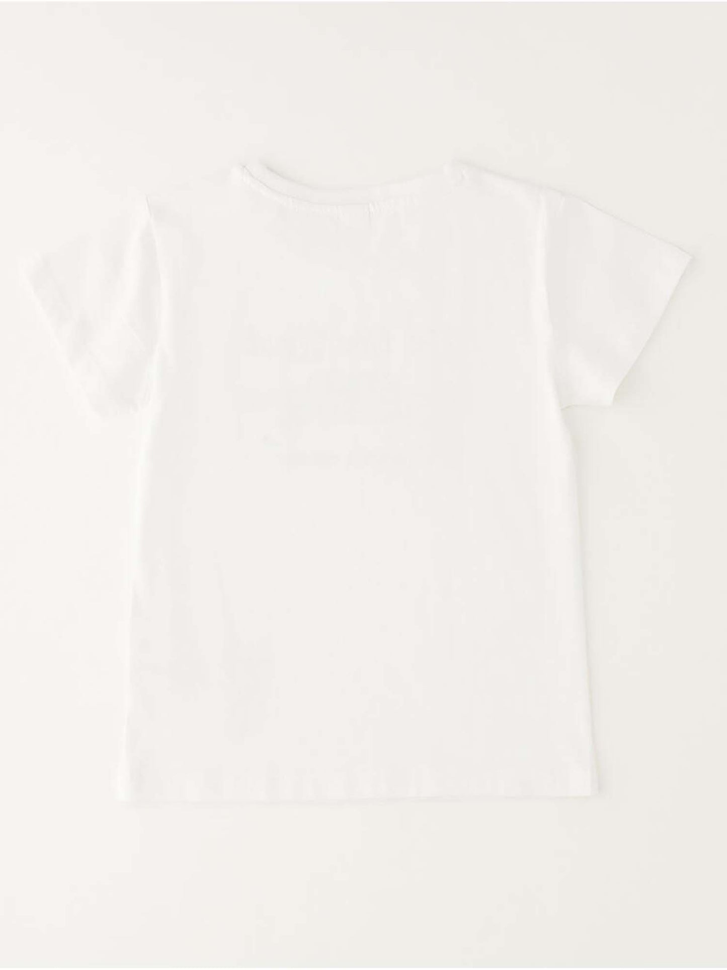 T-shirt unisex bambino Ido in cotone bianca