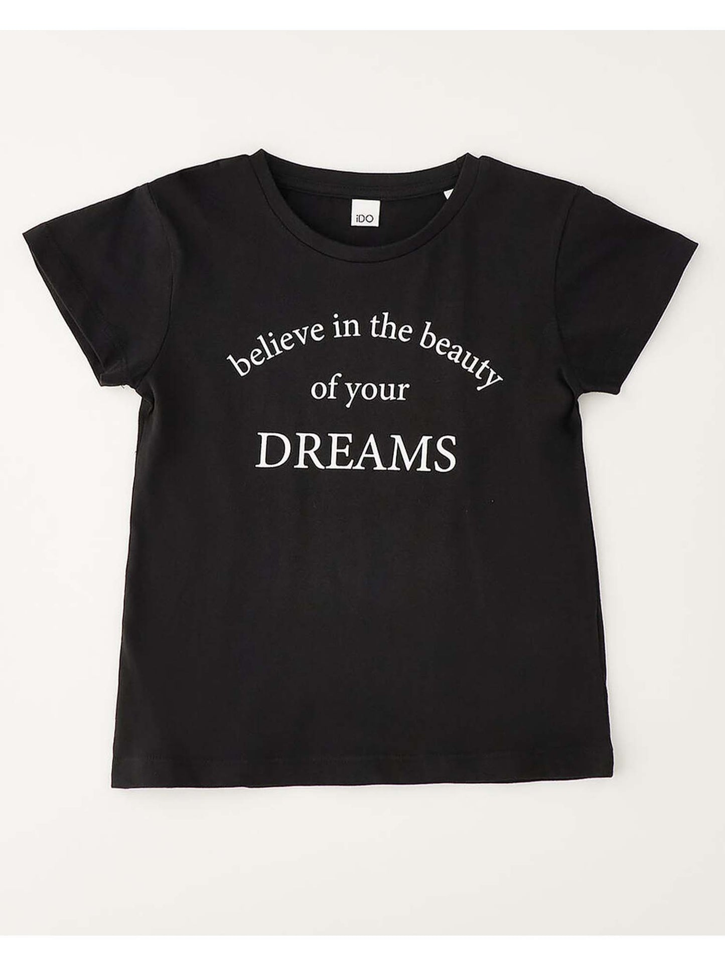 T-shirt nera unisex bambino Ido 4G855 G1 0658