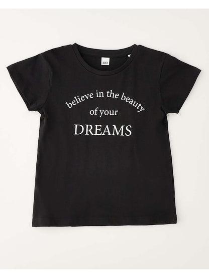 T-shirt nera unisex bambino Ido 4G855 G1 0658