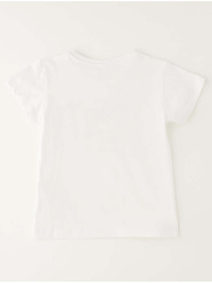 Ido T-shirt a maniche corte unisex bambino bianca
