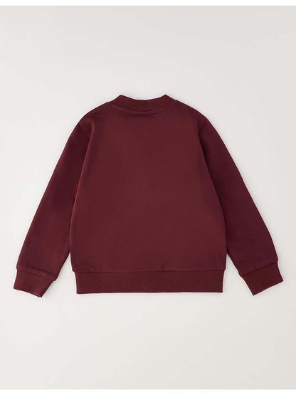 Ido Bts Felpa Zip Ft, felpa Unisex bambino bordeaux