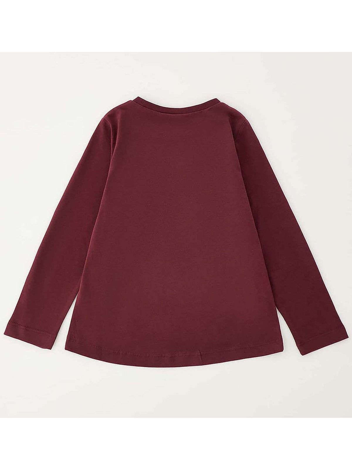 Ido 4H506 2953, t-shirt a maniche lunghe unisex bambino bordeaux