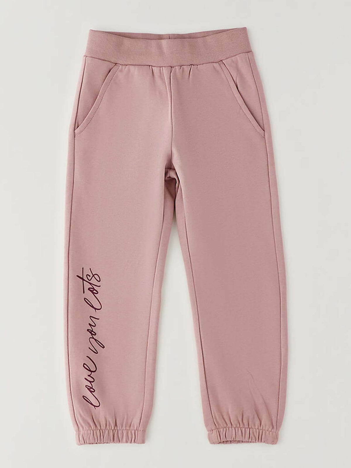 Ido 4H527, pantalone da bambina rosa