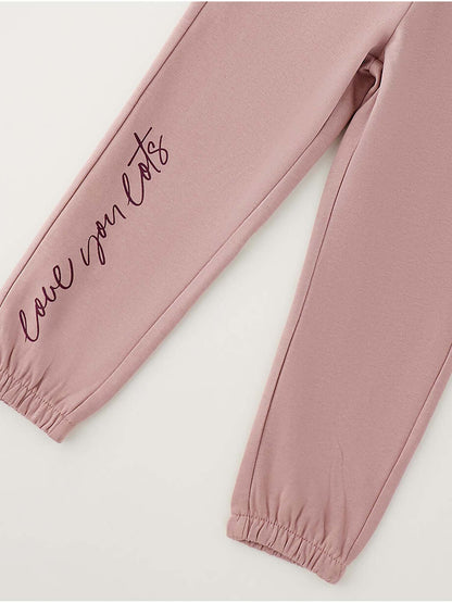 Ido 4H527, pantalone da bambina rosa