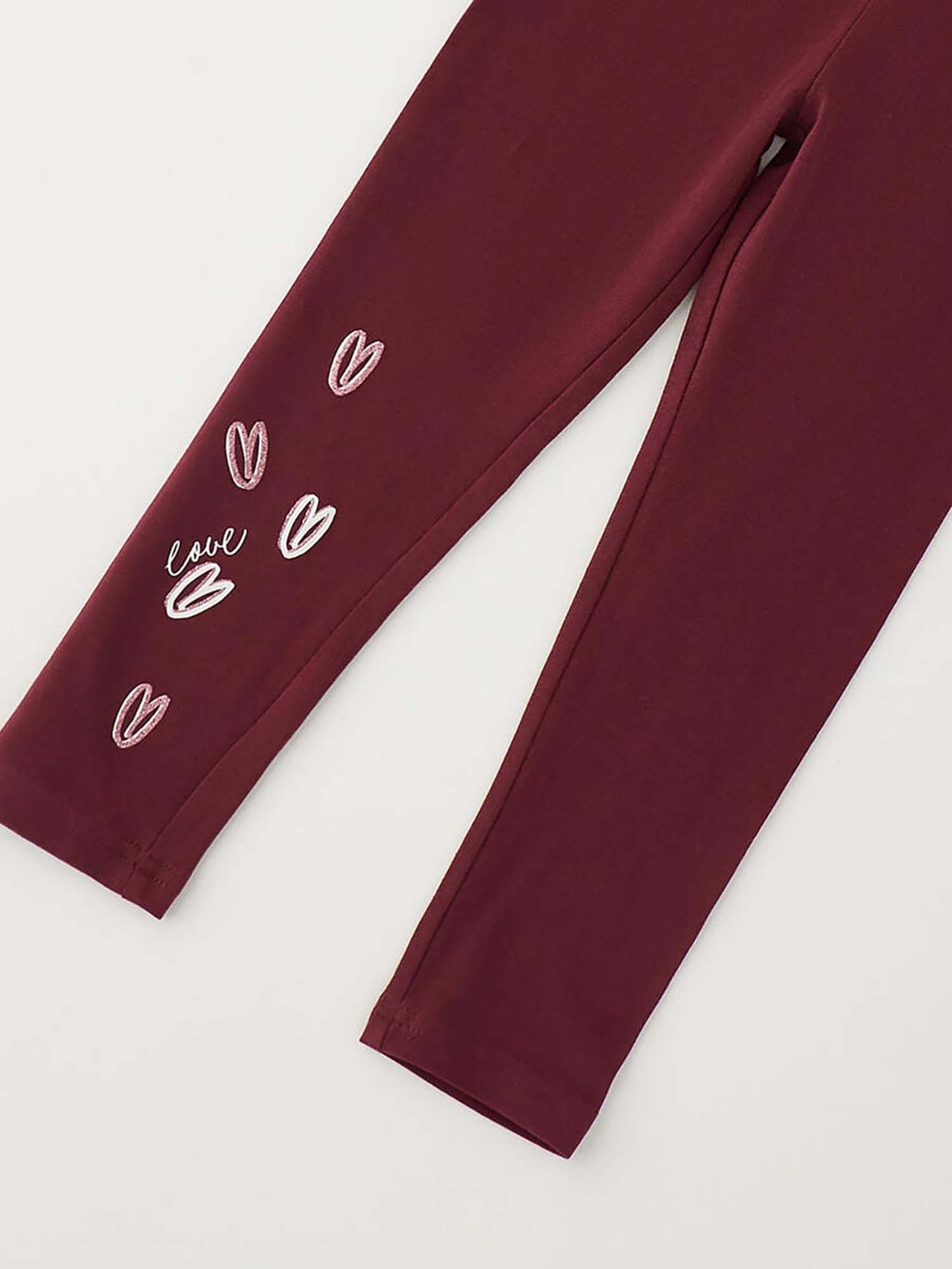 Ido 4H529 2953, leggings Unisex bambino bordeaux