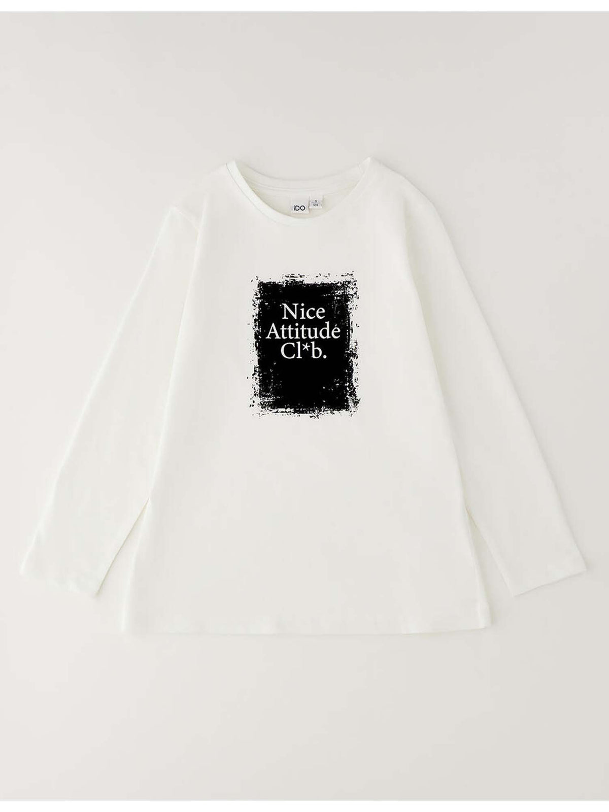 Ido BTS, t-shirt a maniche lunghe unisex bambino bianca