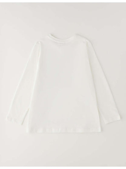 Ido BTS, t-shirt a maniche lunghe unisex bambino bianca