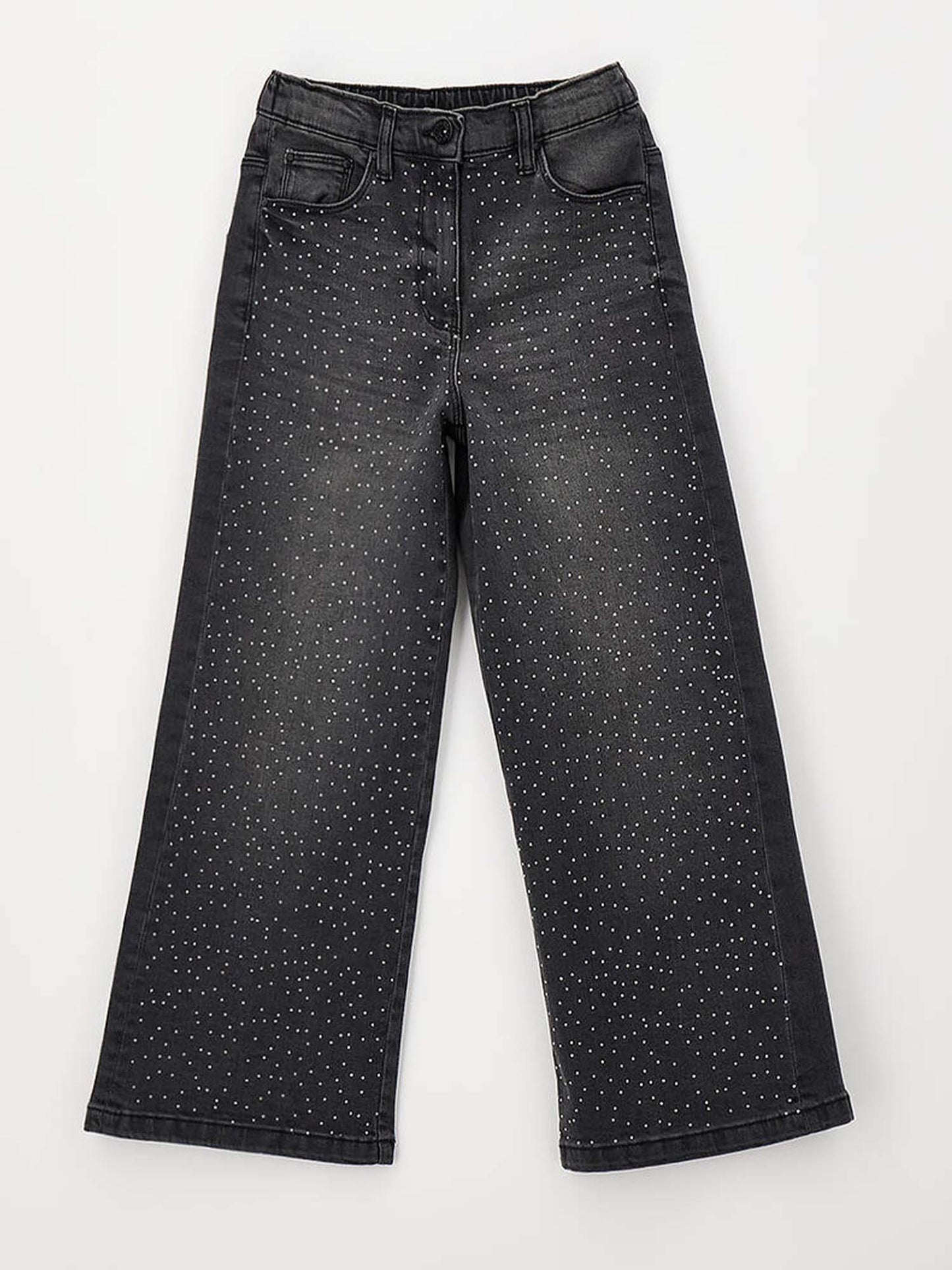 Jeans jogger nero in cotone per bambino unisex iDo
