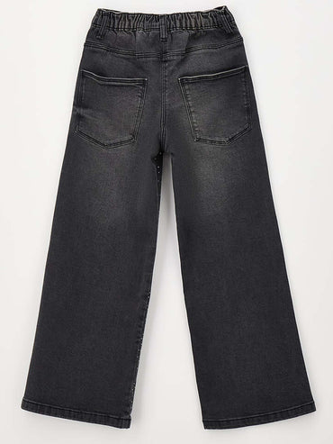 Jeans jogger nero in cotone per bambino unisex iDo