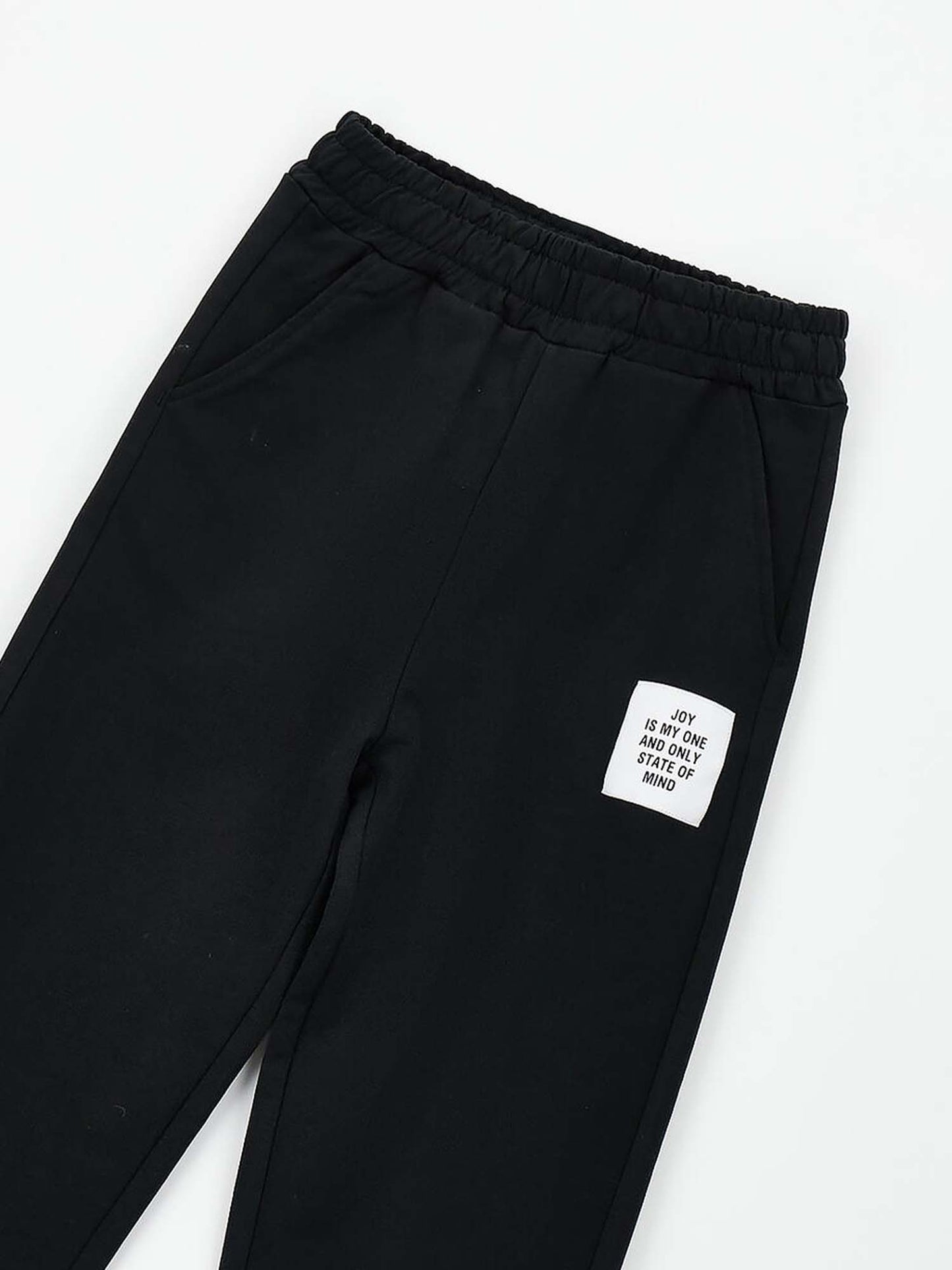 Pantaloni neri unisex per bambino Ido, primavera-estate
