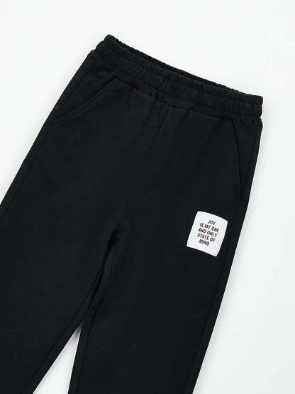 Pantaloni neri unisex per bambino Ido, primavera-estate