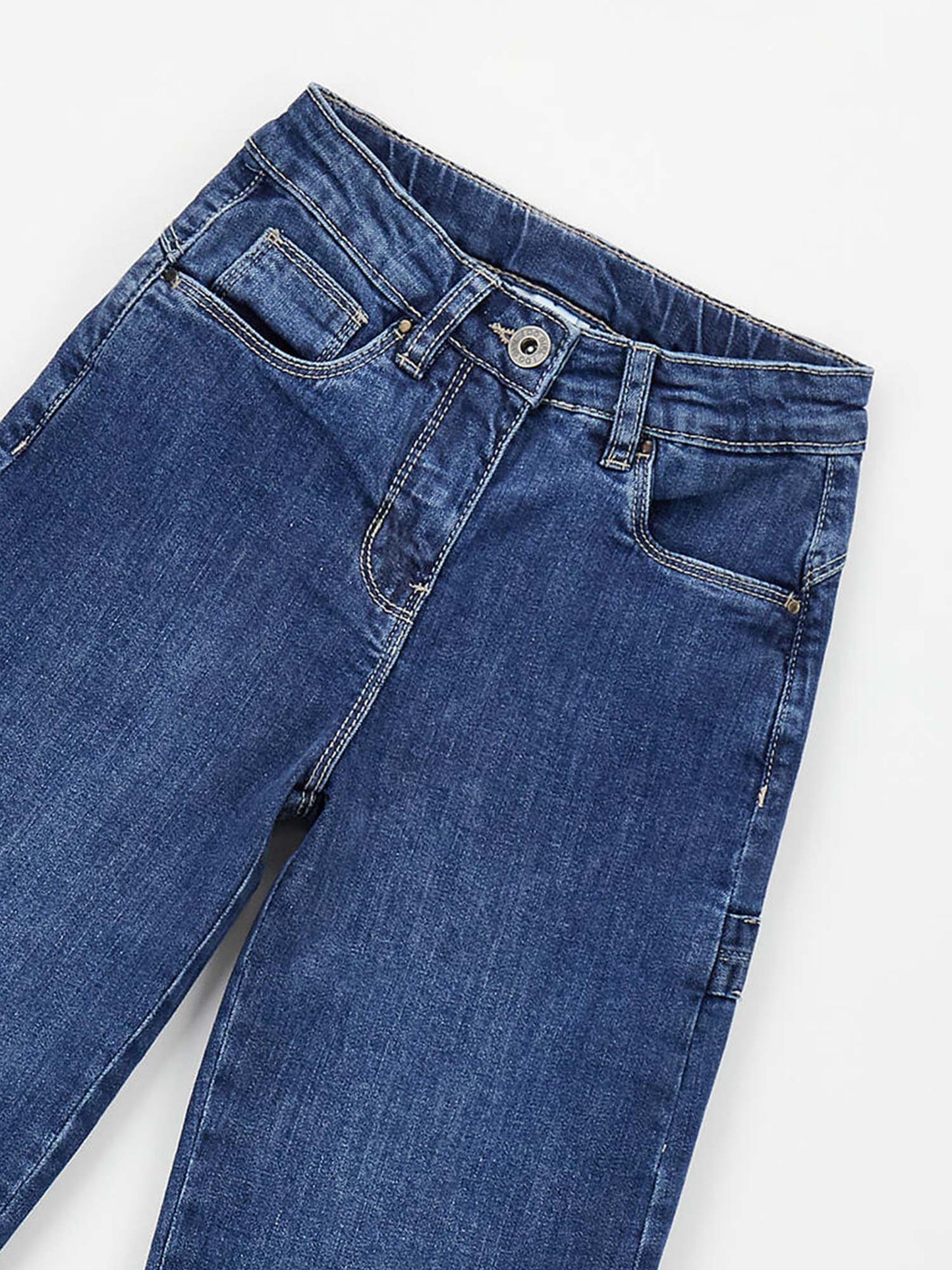 Jeans denim wide leg per unisex bambino Ido primavera estate
