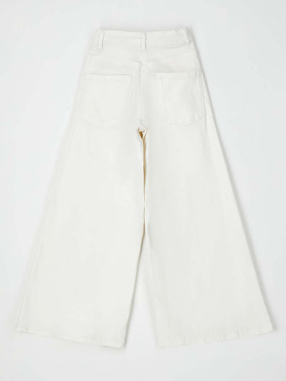Pantaloni bianchi unisex per bambini Ido primavera estate