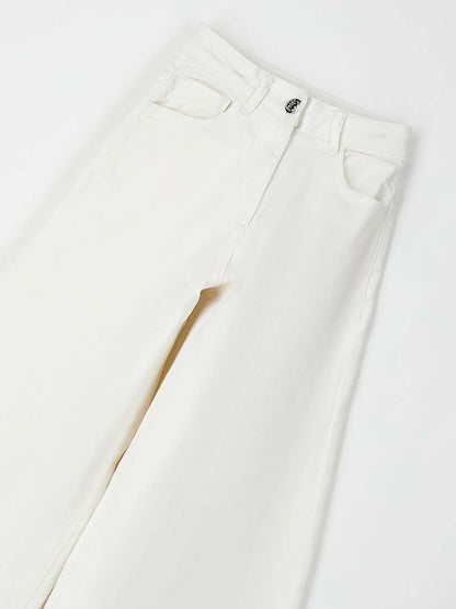 Pantaloni bianchi unisex per bambini Ido primavera estate