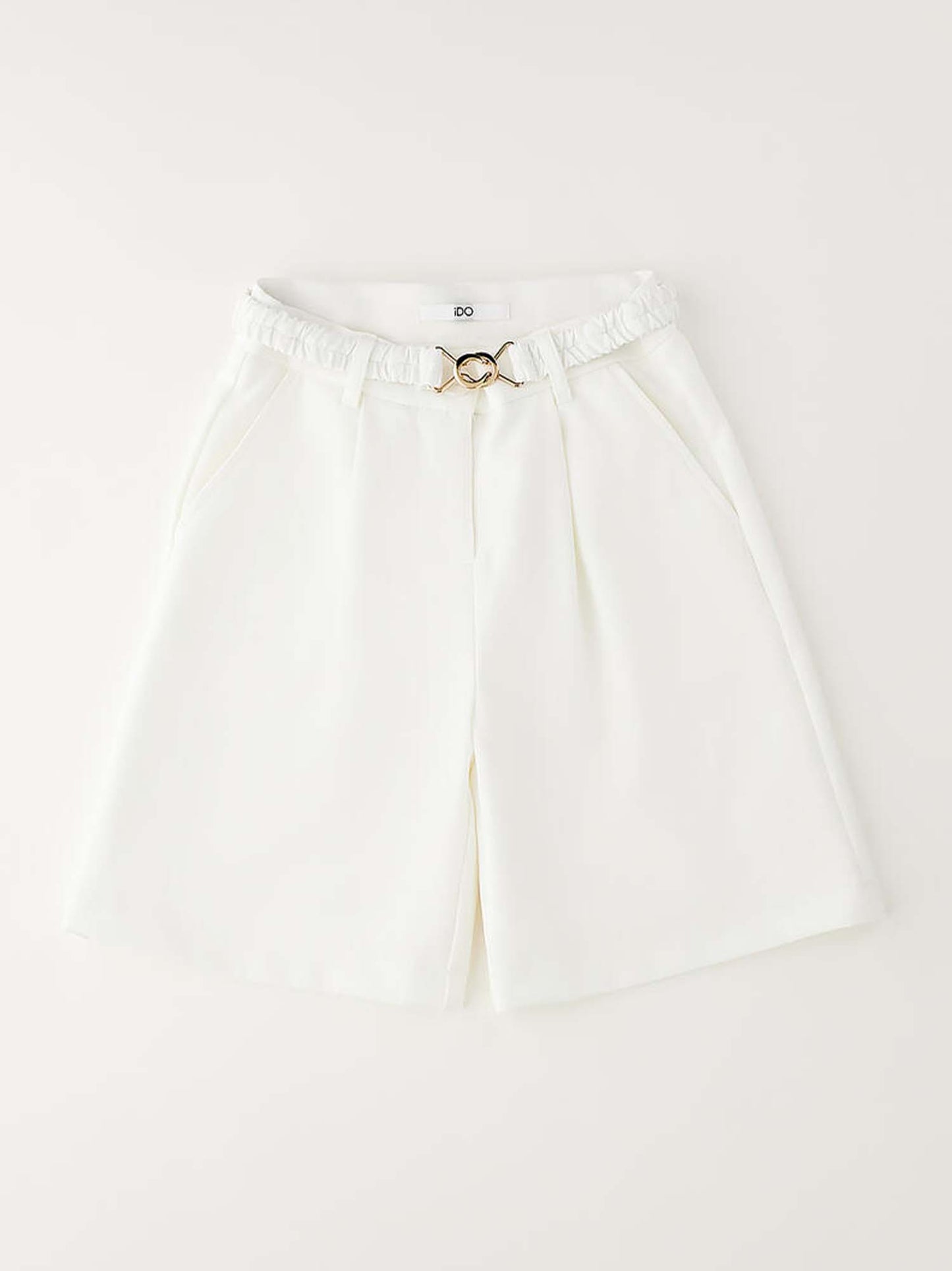 Bermuda unisex bambino Ido in bianco per la primavera-estate