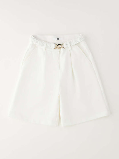Bermuda unisex bambino Ido in bianco per la primavera-estate