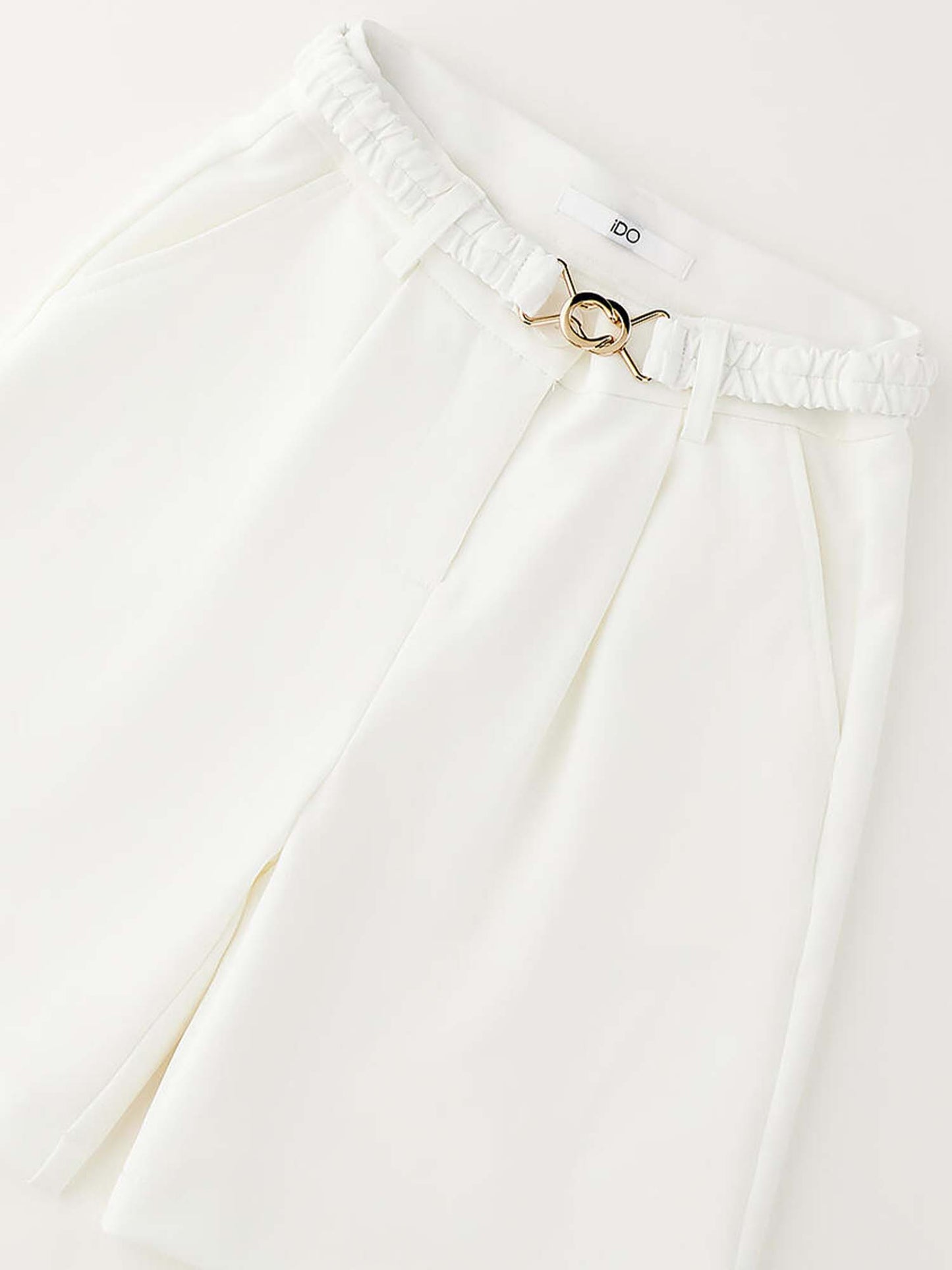 Bermuda unisex bambino Ido in bianco per la primavera-estate
